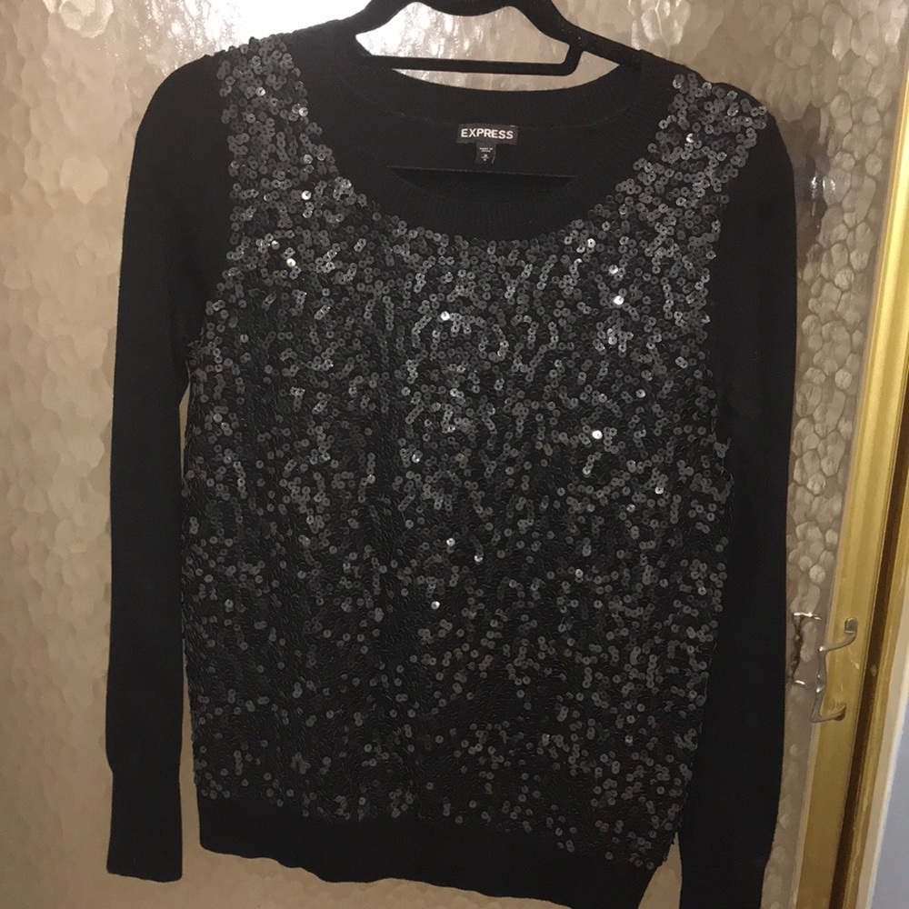 EXPRESS women’s sequin crewneck